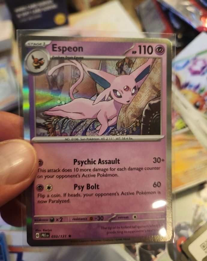 2016 Pokémon #033 Espeon — front