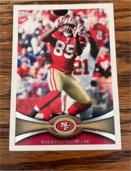 2012 Topps #164 Vernon Davis San Francisco 49ers — front