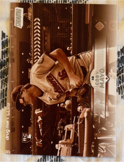 2025 Topps Stadium Club #62 Coby Mayo Sepia Rookie — front