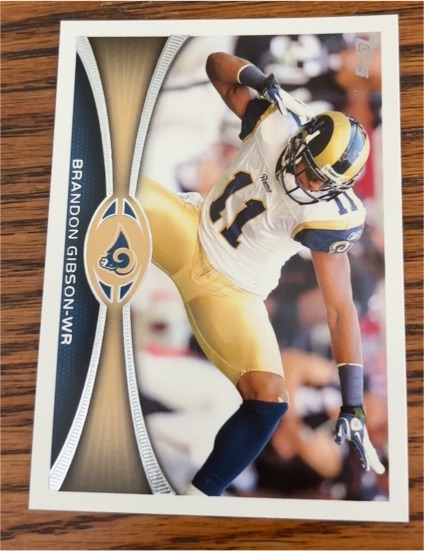 2012 Topps #61 Brandon Gibson St. Louis Rams — front