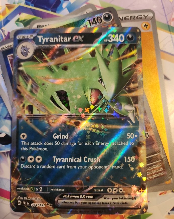 2015 Pokémon TCG Prismatic Evolutions #064 Tyranitar ex — front