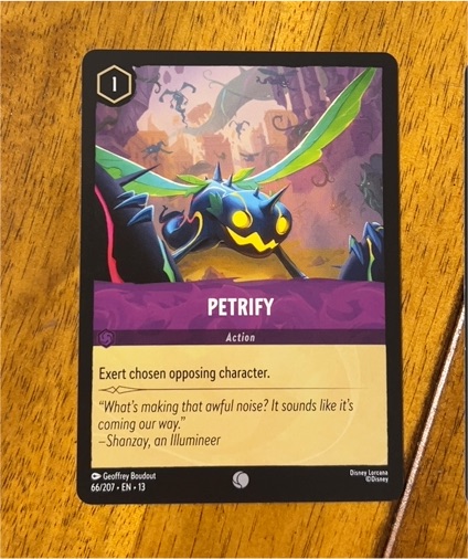 2026 Disney Lorcana Attack of the Vine #66/207 Petrify — front