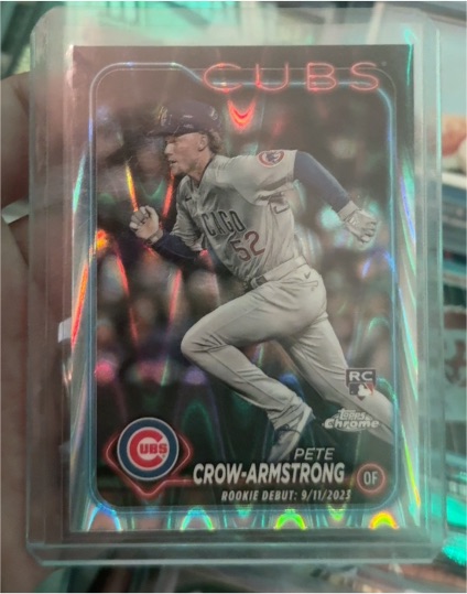2024 Topps Chrome Update #USC158 Pete Crow-Armstrong Rookie Debut — front