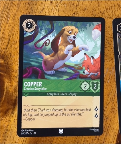 Disney Lorcana 90/204 Copper - Creative Storyteller — front