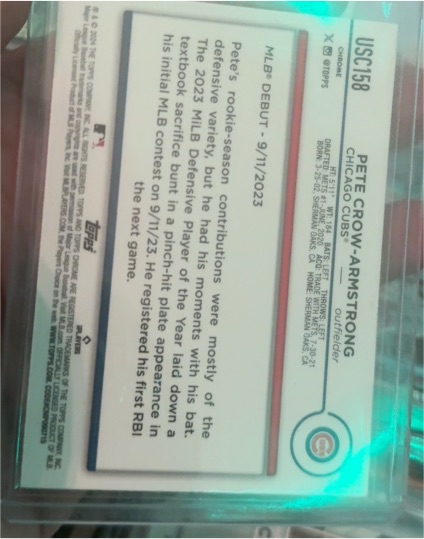 2025 Topps Update #USC158 Pete Crow-Armstrong — front