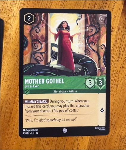 2026 Disney Lorcana #93 Mother Gothel - Evil as Ever — front