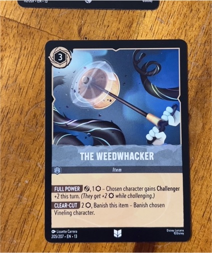 2026 Disney Lorcana Attack of the Vine #205 The Weedwhacker — front