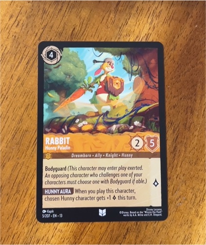 Disney Lorcana 2023 #5/207 Rabbit - Hunny Paladin — front