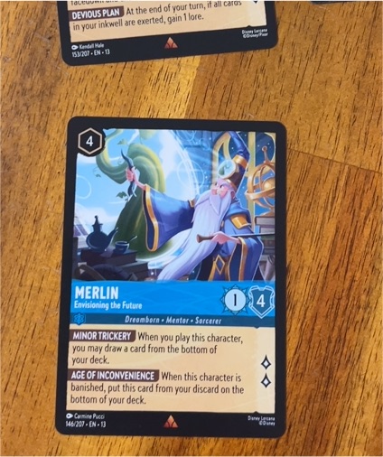 Disney Lorcana 2023 #146 Merlin - Envisioning the Future — front