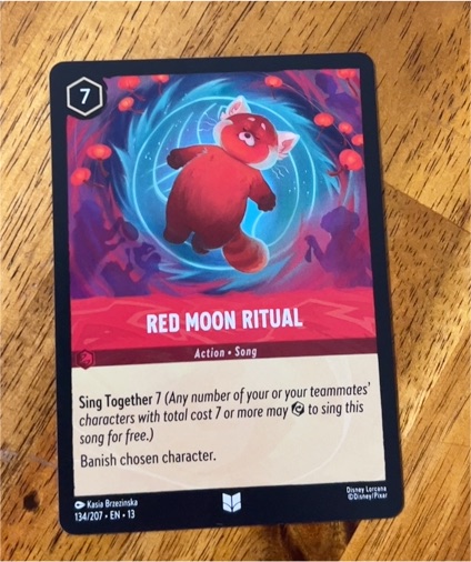 2023 Disney Lorcana #134/207 Red Moon Ritual — front