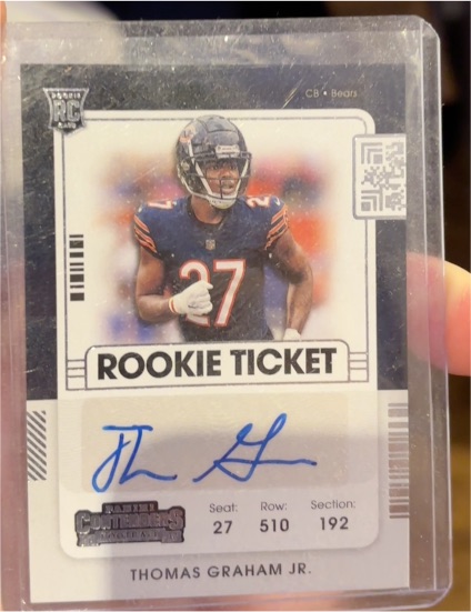 2021 Panini Contenders #250 Thomas Graham Jr. Rookie Ticket — front