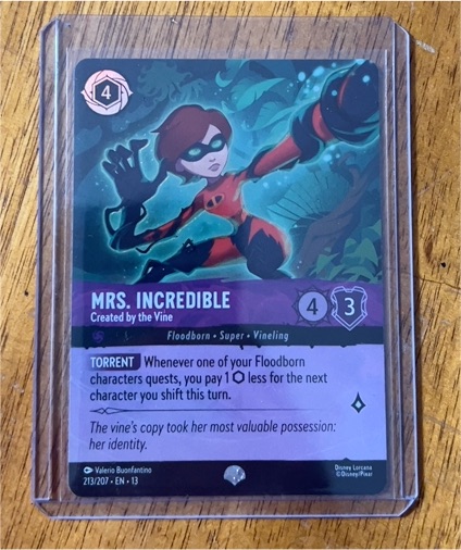 2026 Disney Lorcana #213 Mrs. Incredible Created by the Vine — front