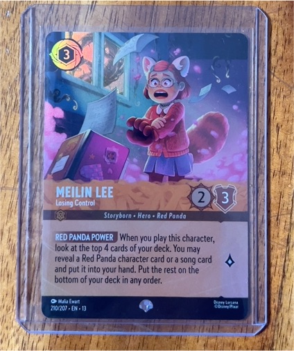 2023 Disney Lorcana #210 Meilin Lee - Losing Control — front