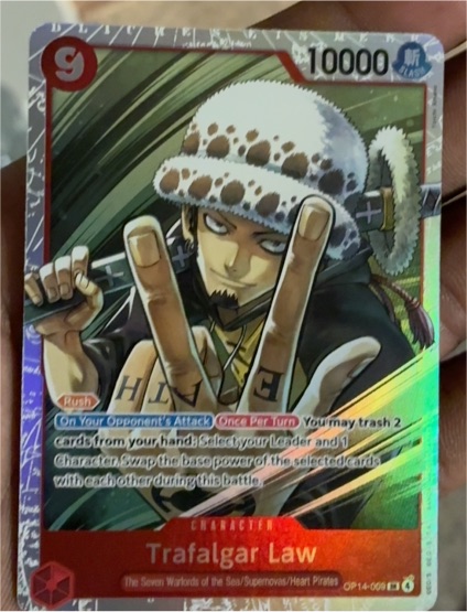 One Piece Card Game OP14-009 Trafalgar Law — front