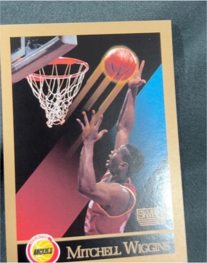 1990-91 Skybox #113 Mitchell Wiggins Houston Rockets — front