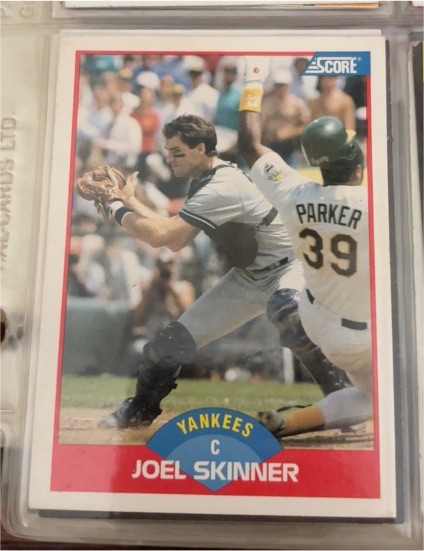 1989 Score #447 Joel Skinner — front