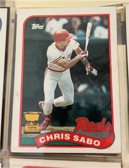 1989 Topps #490 Chris Sabo — front