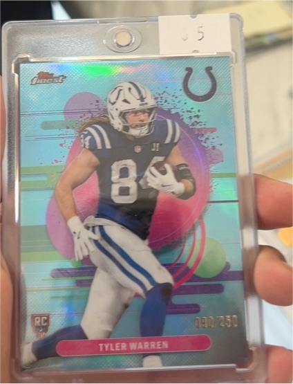2025 Topps Finest #120 Tyler Warren — front