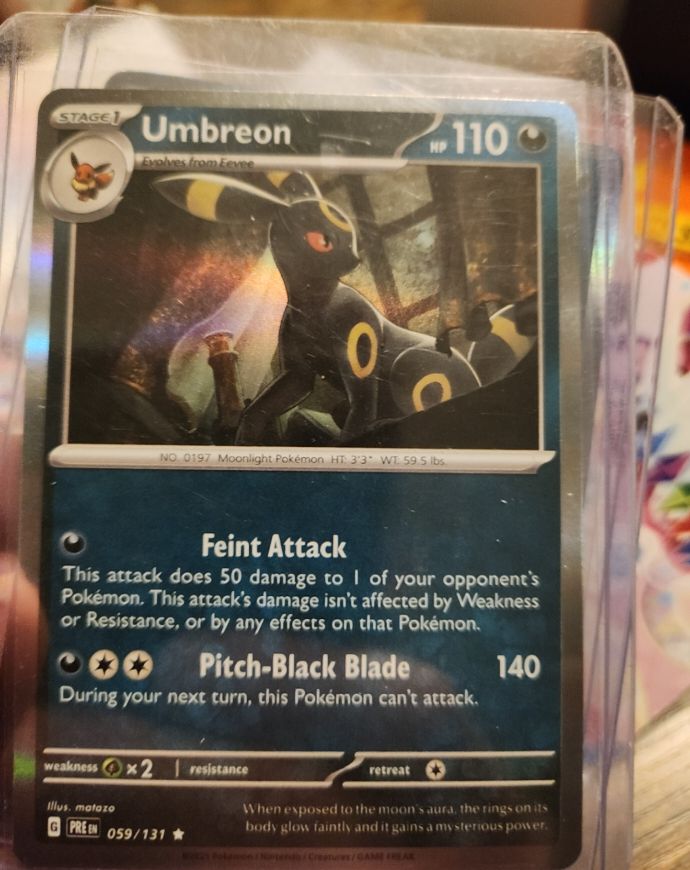 2019 Pokémon Sword & Shield Prismatic Evolutions #059 Umbreon — front