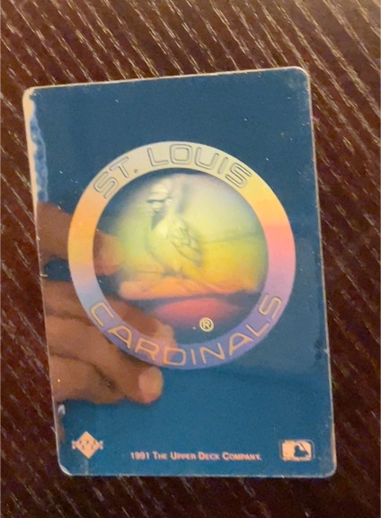 1991 Upper Deck #NNO St. Louis Cardinals Team Logo Hologram — front