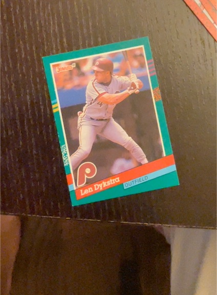1991 Donruss #523 Lenny Dykstra — front