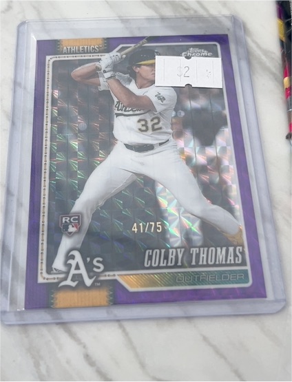 2026 Topps Chrome #147 Colby Thomas — front