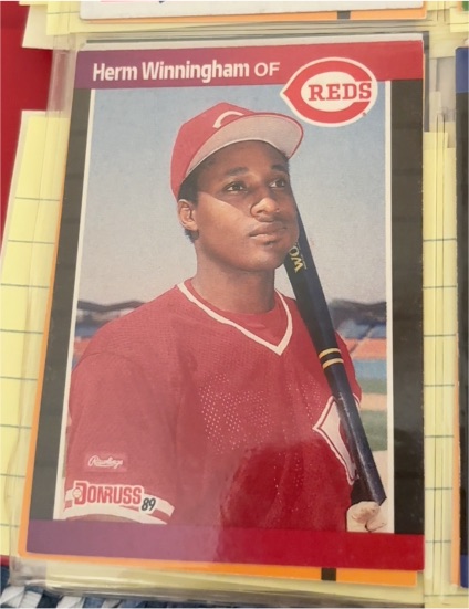 1989 Donruss #435 Herm Winningham — front