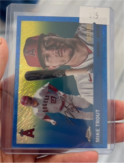 2025 Topps Chrome Platinum #1 Mike Trout — front