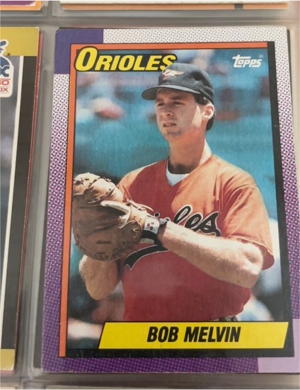1990 Topps #626 Bob Melvin — front