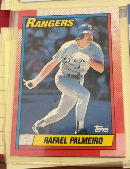 1990 Topps #755 Rafael Palmeiro — front