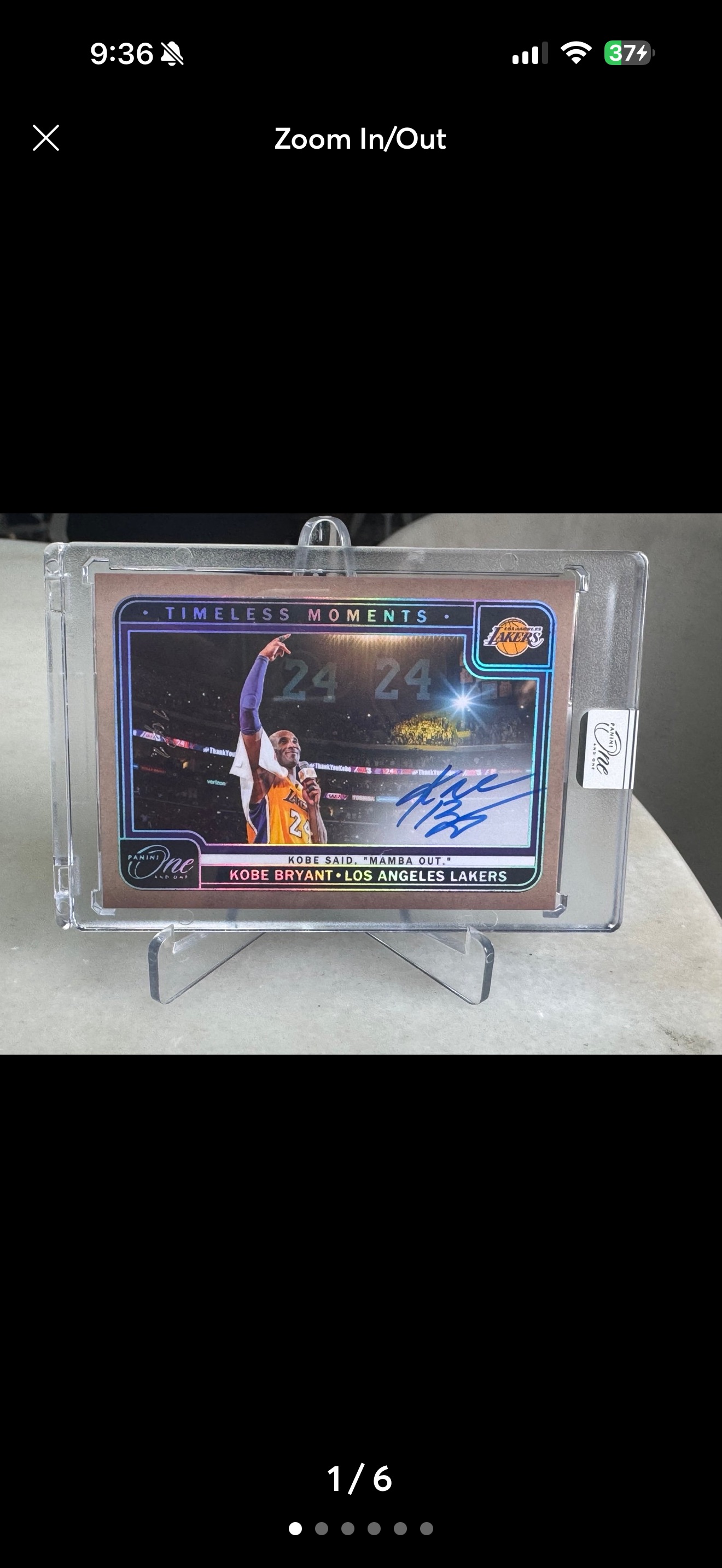 2024 Panini One and One Timeless Moments Kobe Bryant — front