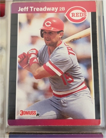 1989 Donruss #351 Jeff Treadway — front
