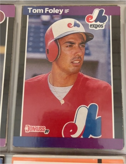 1989 Donruss #342 Tom Foley Montreal Expos — front
