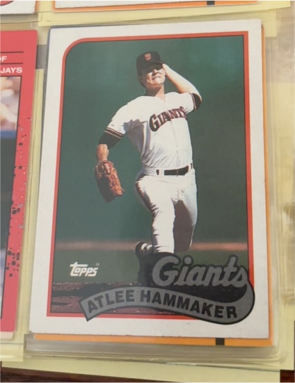 1989 Topps #572 Atlee Hammaker San Francisco Giants — front