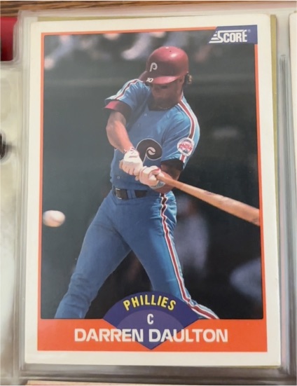 1989 Score #413 Darren Daulton — front