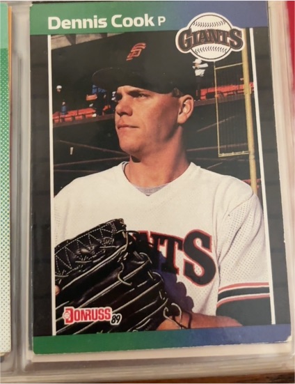 1989 Donruss #646 Dennis Cook — front