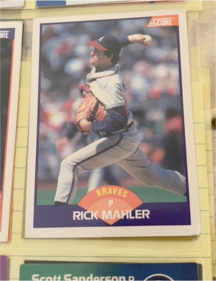 1989 Score #229 Rick Mahler — front