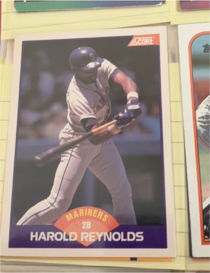 1989 Score #310 Harold Reynolds — front