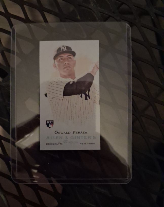 2023 Topps Allen & Ginter #RDV-13 Oswald Peraza Rookie Design Variation Mini — front