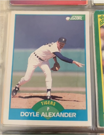 1989 Score #129 Doyle Alexander Detroit Tigers — front
