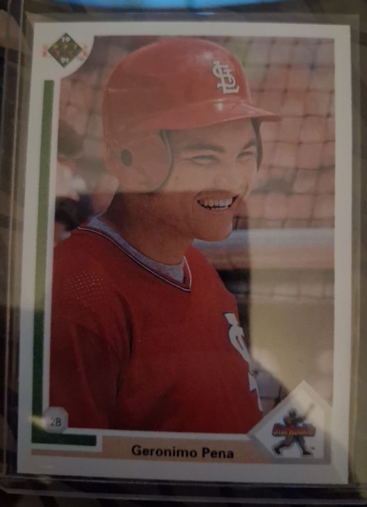 1991 Upper Deck #20 Geronimo Pena — front