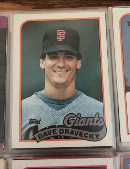 1989 Topps #601 Dave Dravecky — front