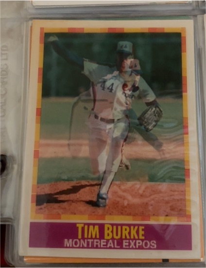 1990 Sportflics #199 Tim Burke — front