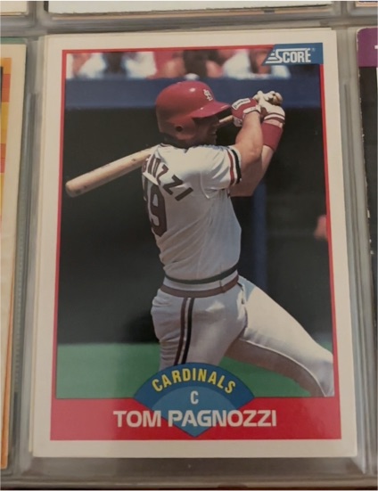 1989 Score #483 Tom Pagnozzi — front