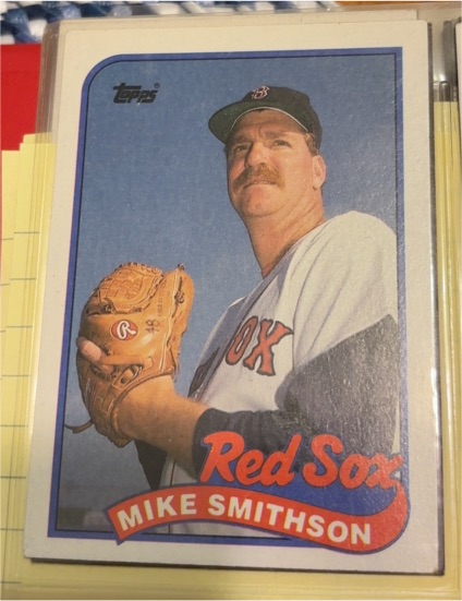 1989 Topps #377 Mike Smithson Boston Red Sox — front