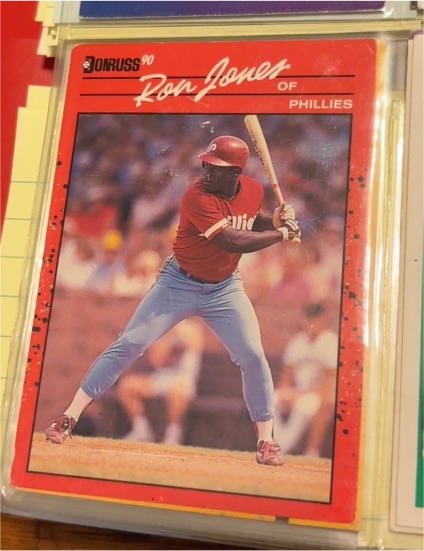1990 Donruss #487 Ron Jones Philadelphia Phillies — front
