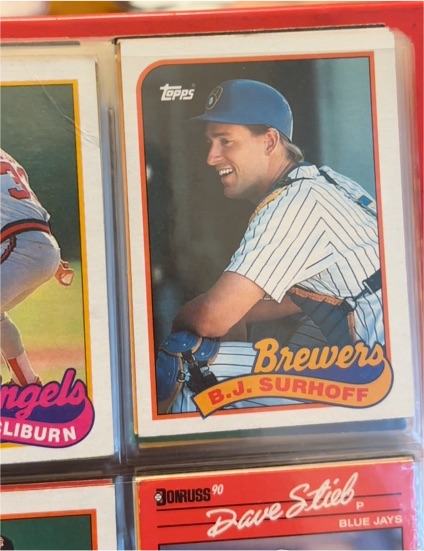 1990 Topps #792 B.J. Surhoff — front