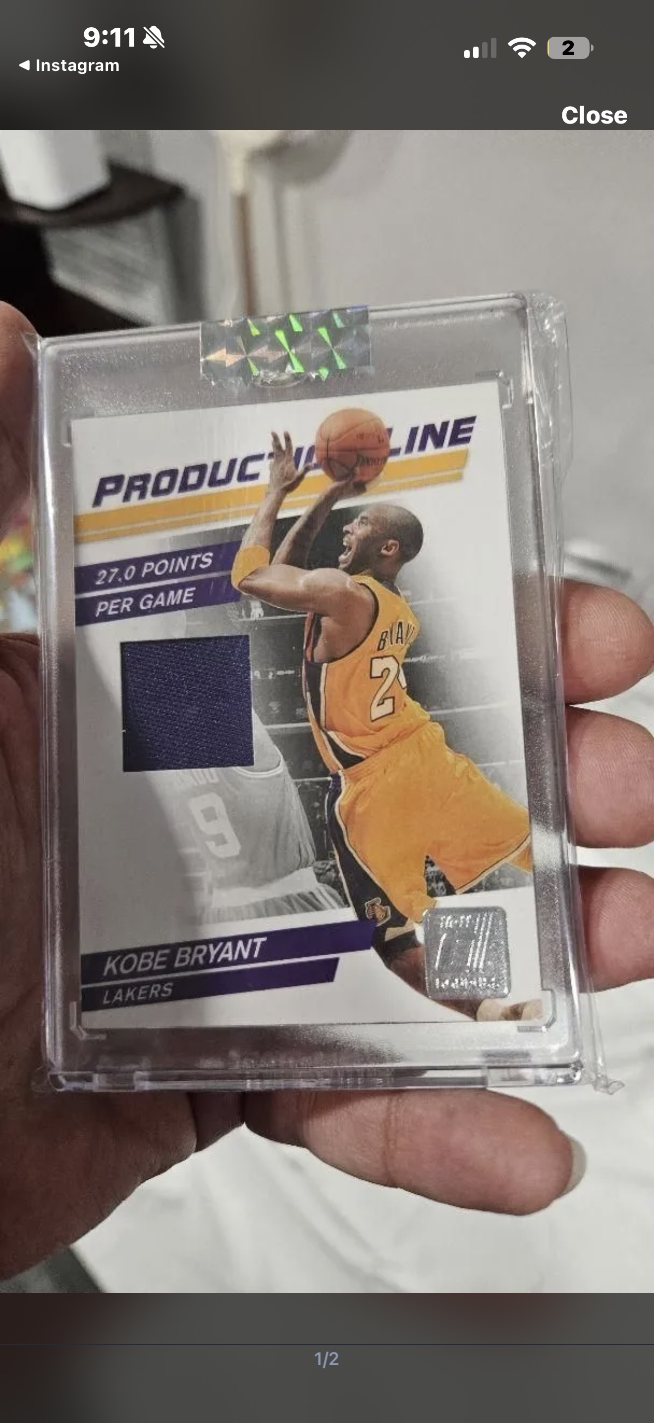 2010 Panini Donruss #4 Kobe Bryant Production Line Stat Die Cuts Materials — front
