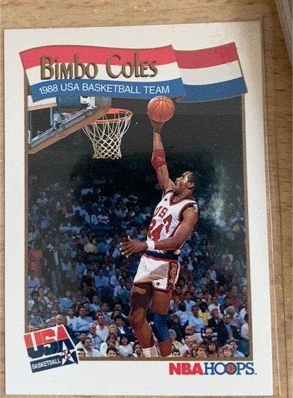 1991-92 NBA Hoops #567 Bimbo Coles 1988 USA Basketball Team — front
