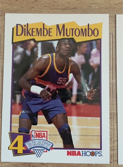 1991-92 NBA Hoops #48 Dikembe Mutombo — front